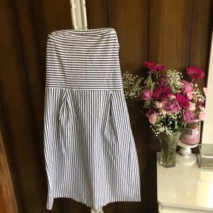 Old Navy Striped Strapless Dress